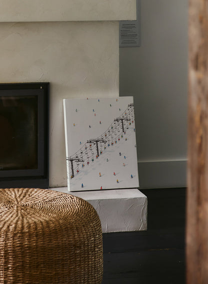 Crowd Skiing, Poster